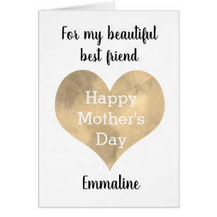 Gold Heart Mother's Day Friend