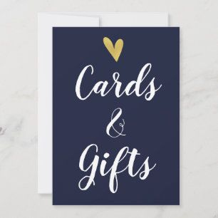 Gold Heart   Panneau Cartes et cadeaux de marine