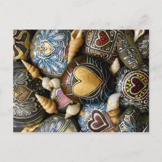 Gold Heart Rocks! von Julie Ann Stricklin Einladungspostkarte