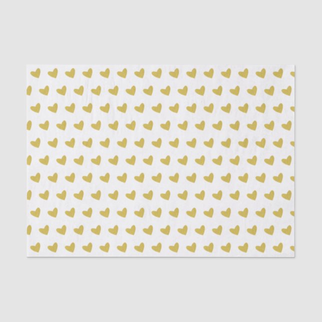 Gold Heart Seidenpapier (Vorderseite)