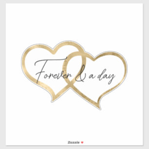 Gold Hearts Aufkleber