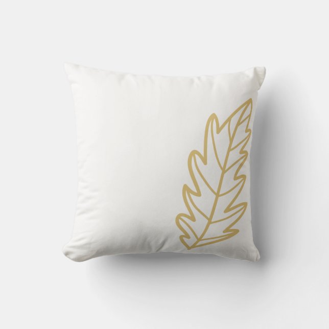 Gold Herbstleaf Pillow Kissen (Vorderseite)