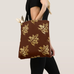 Gold Herbstmuster-Tasche Tasche