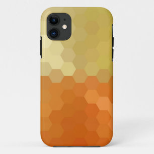 Gold Hexagon Abstrakt Art iPhone 11 Hülle