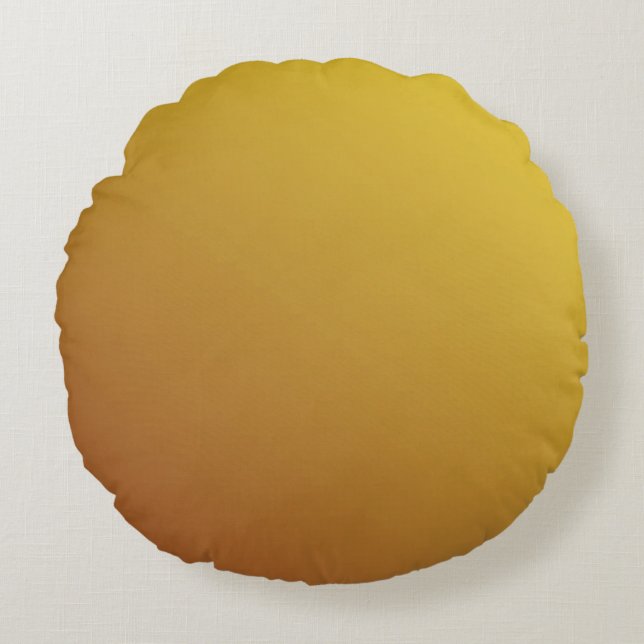 Gold Hexagon: Glitzer geometrischer Hintergrund. Rundes Kissen (Vorderseite)