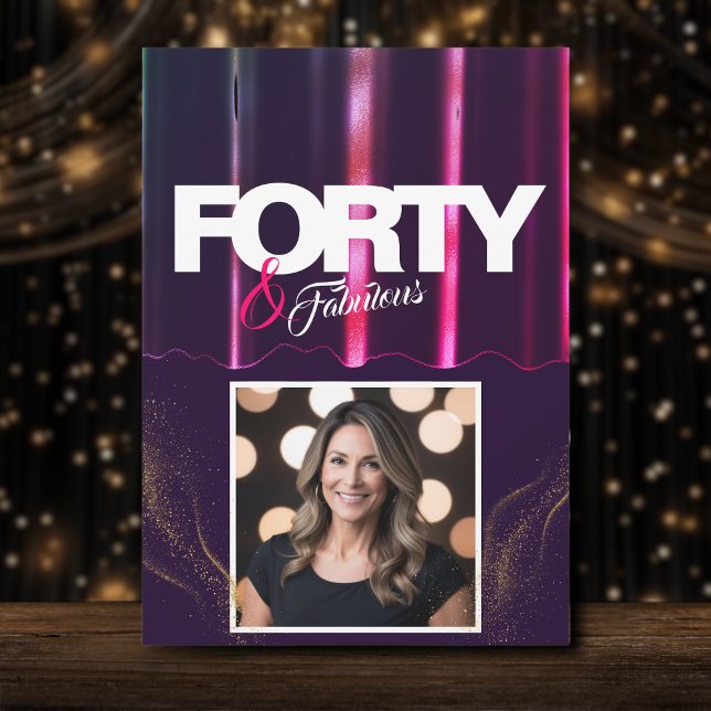 Gold High Heels Elegant 40 & Fabulous Geburtstag Einladung (Von Creator hochgeladen)