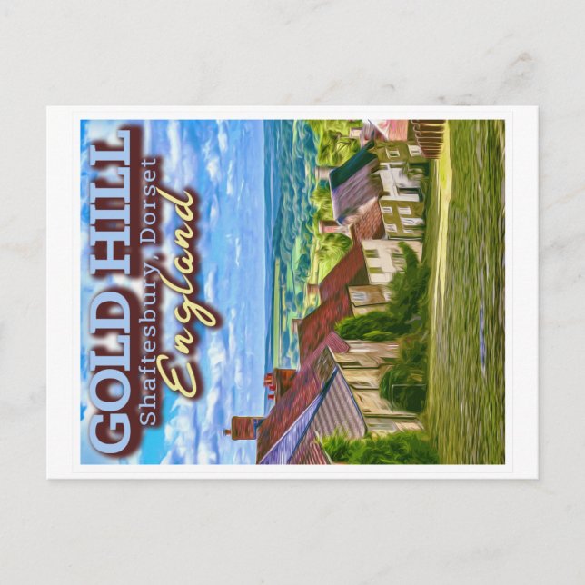 GOLD HILL - SHAFTESBURG - DORSET ENGLAND POSTKARTE (Vorderseite)