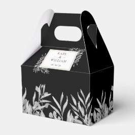 Gold-Hochzeit in Schwarz und Weiß Geschenkschachtel