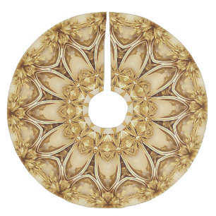 Gold Holiday Weihnachtsrock Polyester Weihnachtsbaumdecke