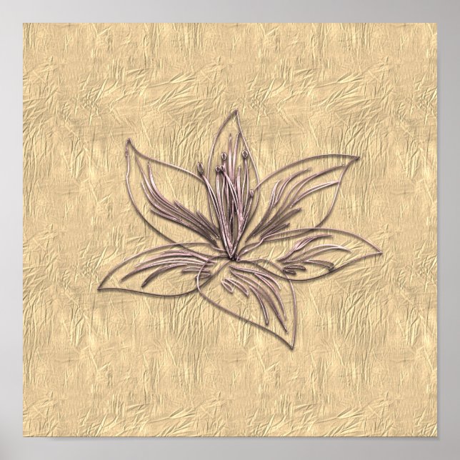 Gold Holidays Vibe Poster (Vorne)