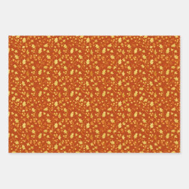 Gold Holly Geschenkpapier Set