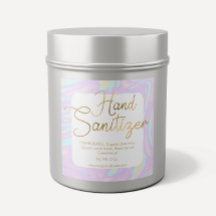 Gold Holographic Chic Hand Sanitizer Labels
