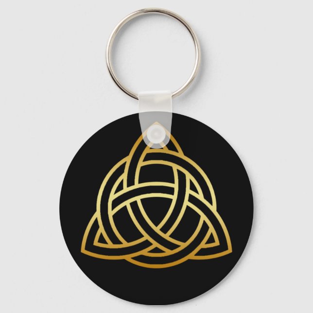 GOLD HOLY TRINITY KNOT SCHLÜSSELANHÄNGER (Vorderseite)