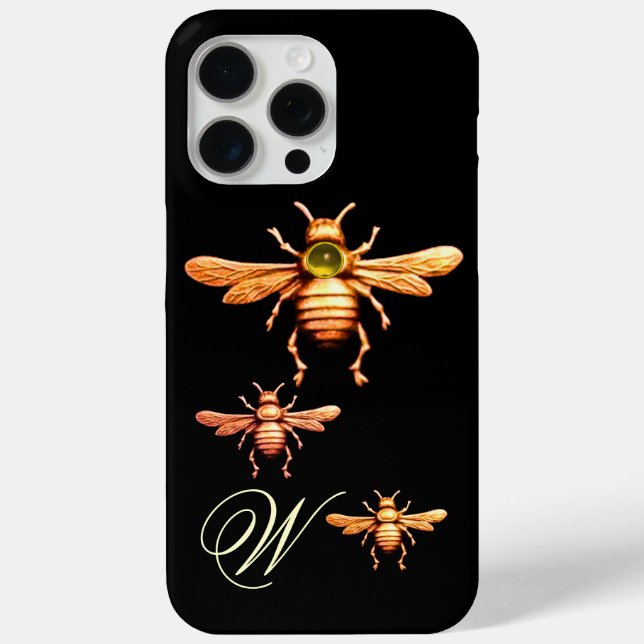 GOLD HONEY BEES MONOGRAM Black title_seo2 (Rückseite)