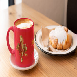 Gold Horse Chinese New Year 2026 Coffee Mug Tasse