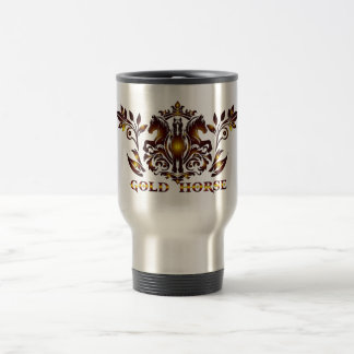 Gold Horse Tumbler Reisebecher