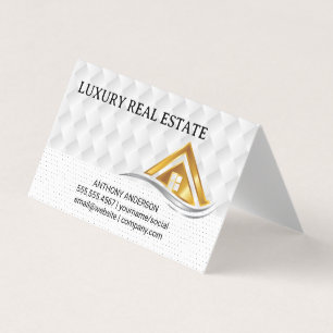 Gold House Logo   Immobilien-Logo Visitenkarten