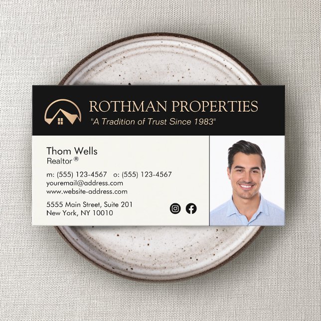 Gold House Logo Real Anwesen, Realtor Foto Busines Visitenkarte (Von Creator hochgeladen)