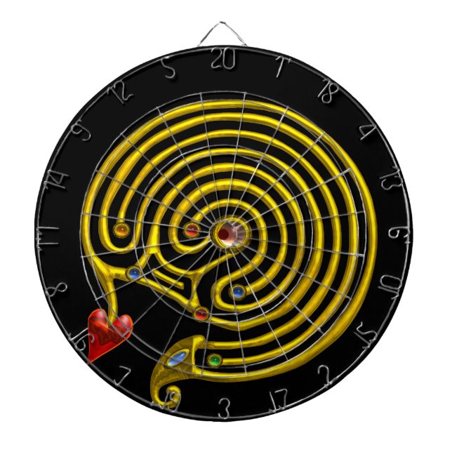 GOLD HYPER LABYRINTH, Black Dartscheibe (vorne)