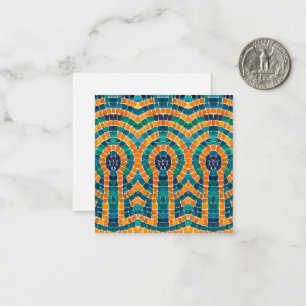 GOLD ICONS MOSAIC 2,5" Square Flat Card Mitteilungskarte