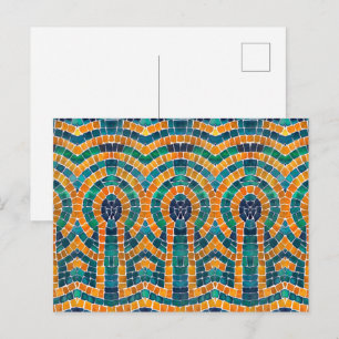 GOLD ICONS MOSAIC Postcard Postkarte