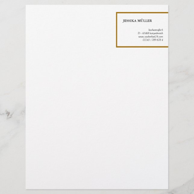 Gold ID Letterhead (Vorderseite)