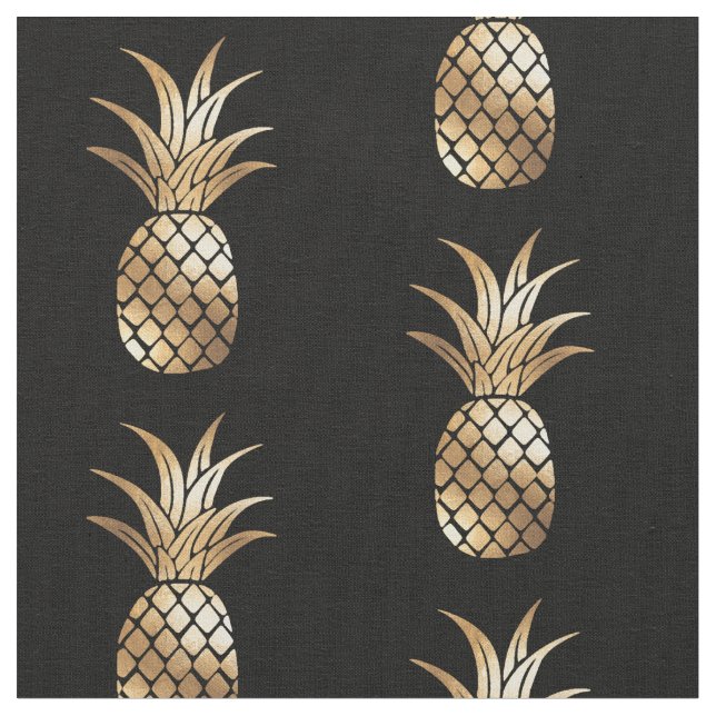 Gold Imitat Ananas Stoff (Nahaufnahme)