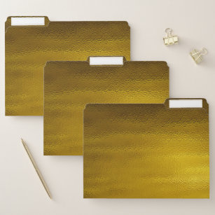 Gold-Imitat-Folie metallisch glänzend Papiermappe