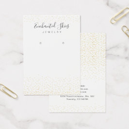 Gold Imitate Foil Dot Earring Juwelier Display Car