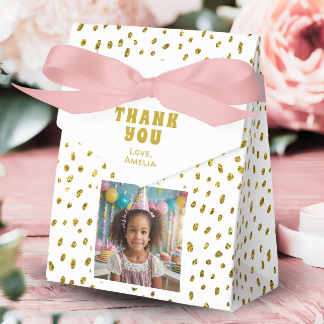 Gold Imitate Glitzer Birthday Girl Foto Vielen Dan Geschenkschachtel (Von Creator hochgeladen)