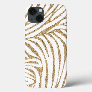 Gold Imitate Glitzer Zebra Print title_seo2