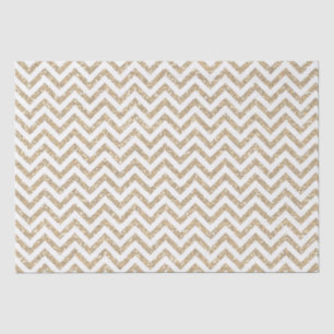 Gold Imitate Glitzer Zickzack Seidenpapier