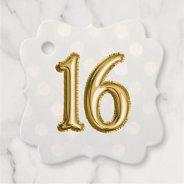 Gold Imitats Foil 16 und Bokeh Shimmer Geschenkanhänger