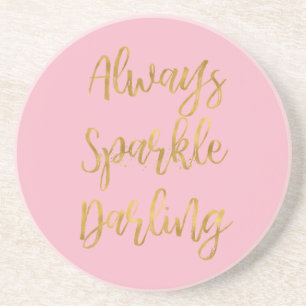 Gold immer Sparkle Darling Untersetzer