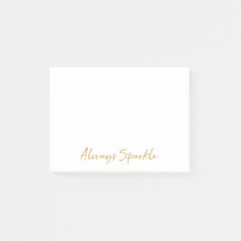 Gold immer sparkle post-it klebezettel