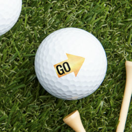 Gold Impact Arrow Golfball