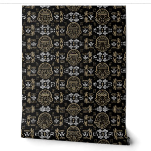 Gold inca Aztec Wohngestaltung Tapete