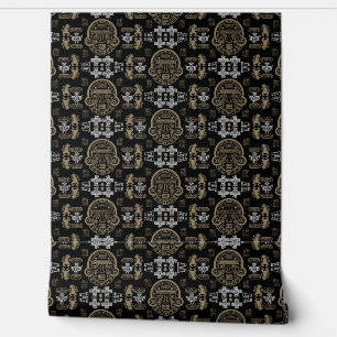 Gold inca Aztec Wohngestaltung Tapete