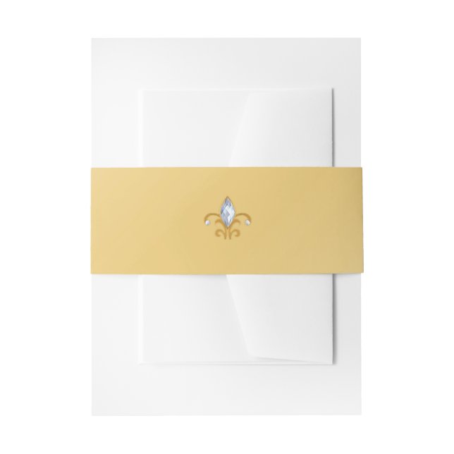 Gold Indian Hindu Wedding Invitation Bly Band (Vorderseite Beispiel)
