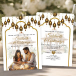 Gold Indian Wedding Zeremonie Roka Hindu Bollywood Einladung<br><div class="desc">Elegante Gold Indian Wedding Zeremonie,  Roka Hindu Wedding,  Bollywood India Sangeet,  Ganesh Pooja Mehendi Wedding Einladung</div>