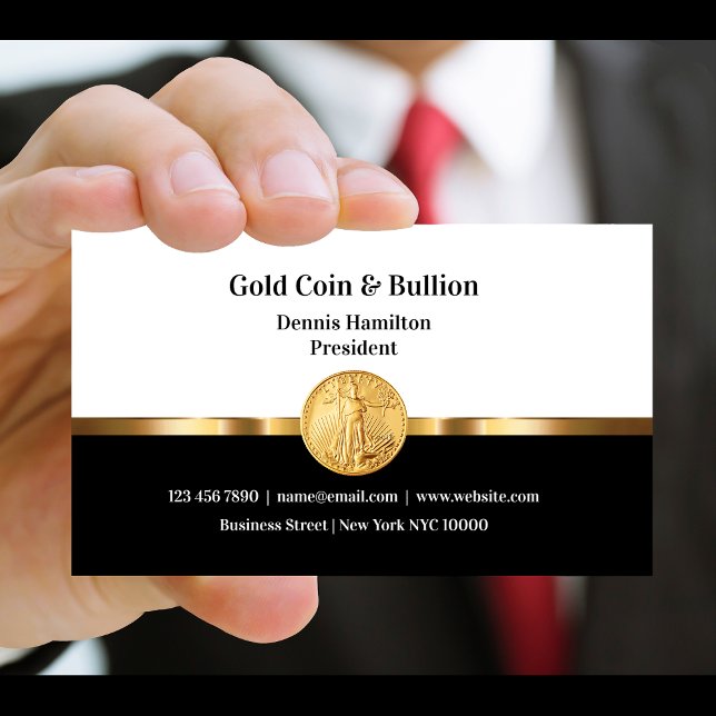 Gold Investment Business Cards Visitenkarte (Von Creator hochgeladen)