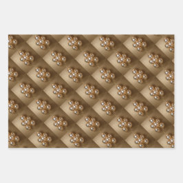 Gold Iridescent Balloons Wrapping Paper Geschenkpapier Set