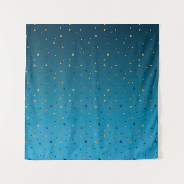 Gold ist blau. wandteppich (Vorderseite)