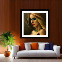 Gold Jewels Bronze Blonde Frauen blau dunkle Fanta