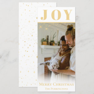 Gold Joie Noël Saison de Noël Carte Plat