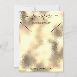 Gold-Juwelierlogos für die Kundenkarte Einladung