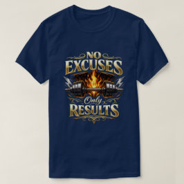Gold Keine Ausreden Nur Ergebnisse Gym Art T-Shirt