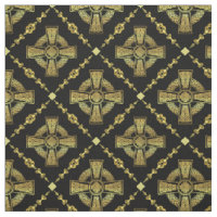 Gold keltisches Kreuz/geflochtenes Gewebe aus Knot
