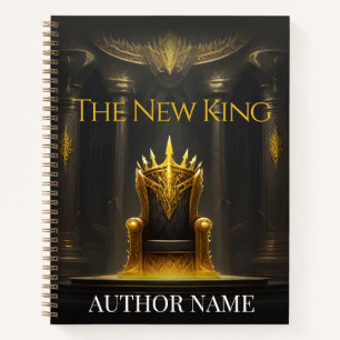 Gold King Throne Book Cover Inspiration Notebook Notizbuch