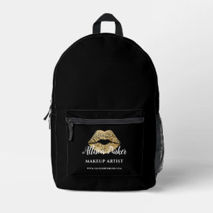Gold Kiss Visagist Professional Bedruckter Rucksack